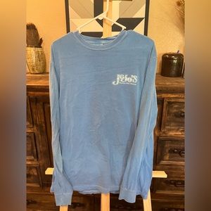 Comfort Colors medium blue long sleeve tee